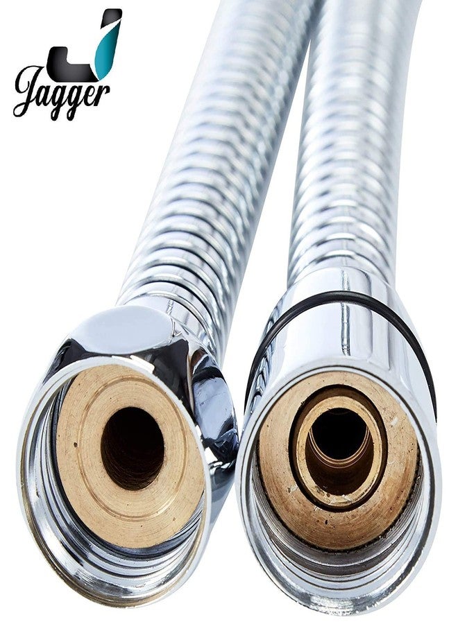 JAGGER JHS2303 Stainless Steel Ultra Slim Hand Shower With 1.5 Meter Flexible Tube And Wall Hook ( Tube Inner Nut Brass & Outer Body SS-304 Grade ) (ONLY 1.5 METER TUBE ( SS 304 )) - Image 4